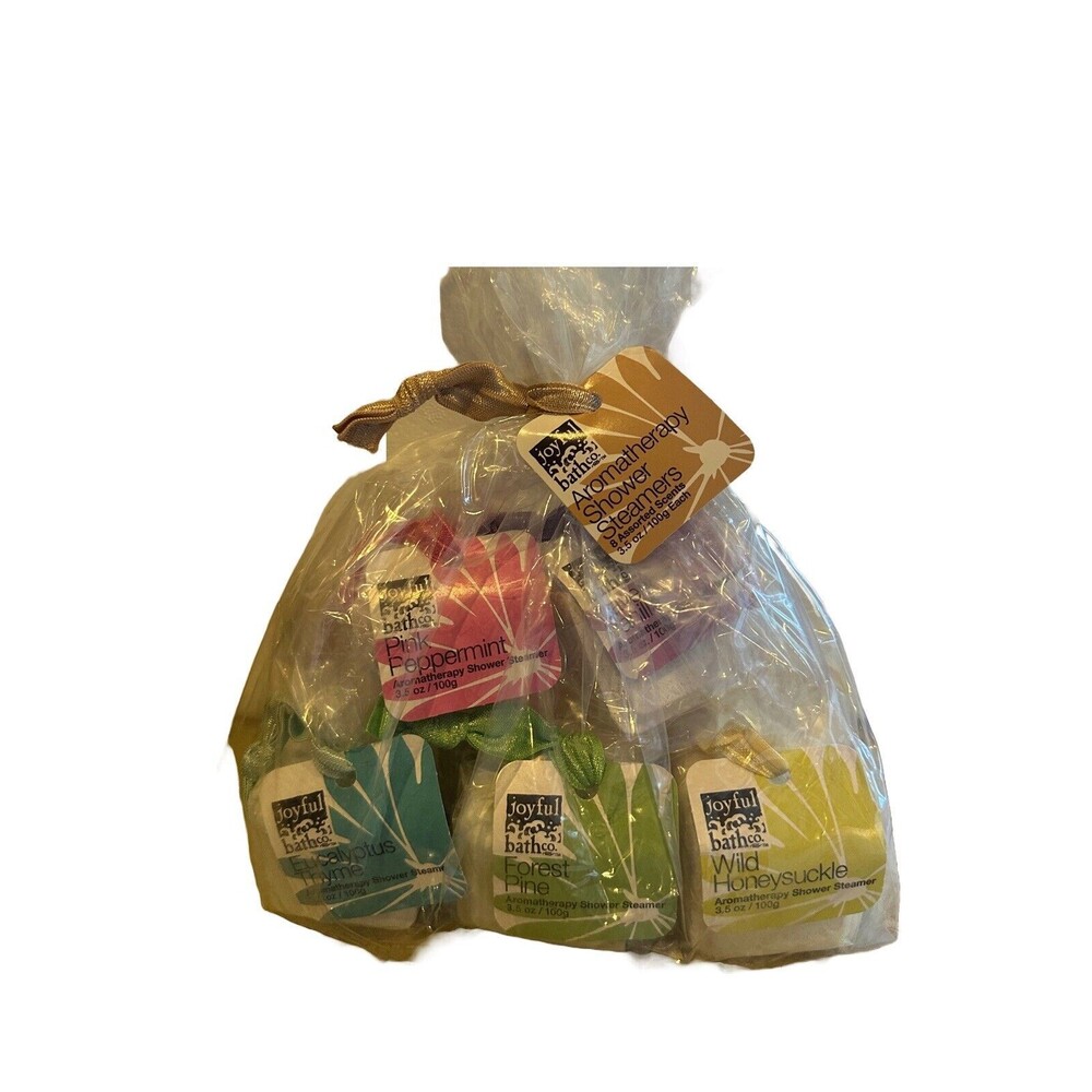 Joyful Bath Co. Shower Steamer Bundle 8 Pack Set 6 Scents NEW in Package